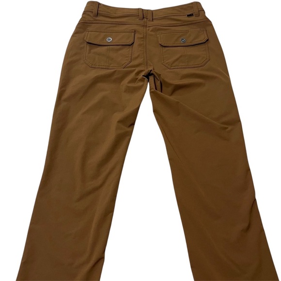 PrAna Women’s Zion Straight Fit Brown Mid Rise Stretch Pant Size 8 - Picture 2 of 7